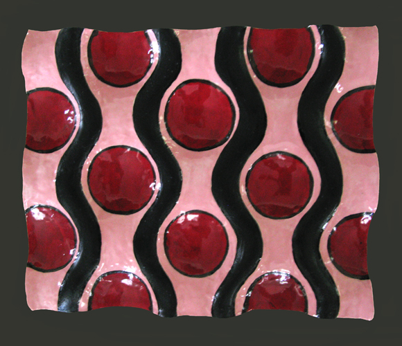 'Olive Red/Pink' ~ Clay ~ 9.5x8