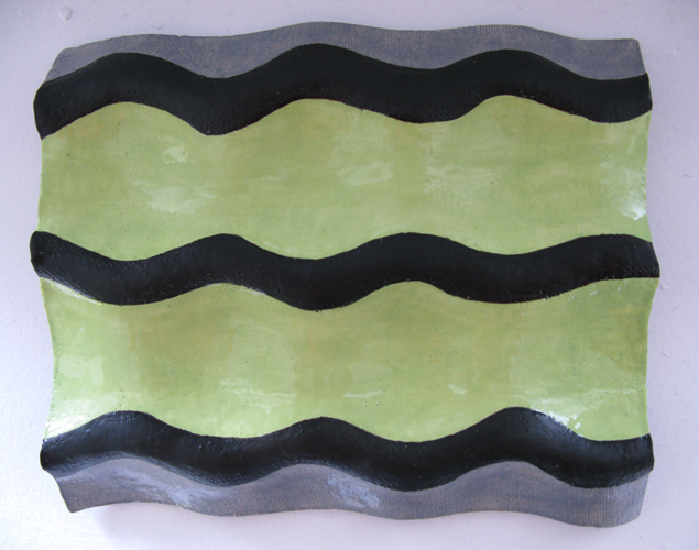 'Olive Green/Gray' ~ Clay ~ 9.5x8