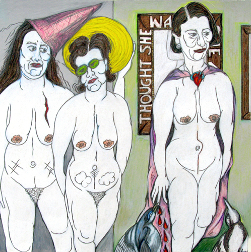 'Art and Lies' ~ Pencils on paper ~ 15x15