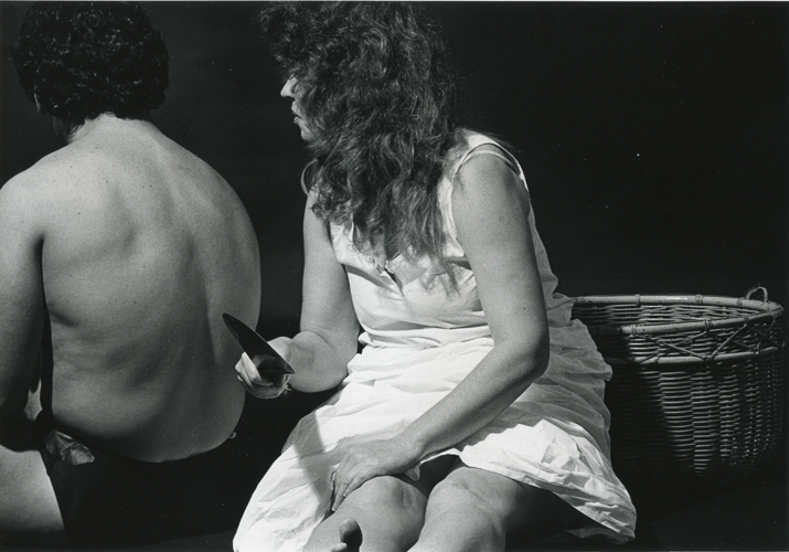 'Judith Beheads Holofernes Or Robin Beheads Lenny 2' ~ Silver print ~ 8x10 inches