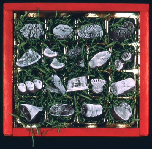 'Meats For The Meat' ~ Mixed media ~ 8.5x9